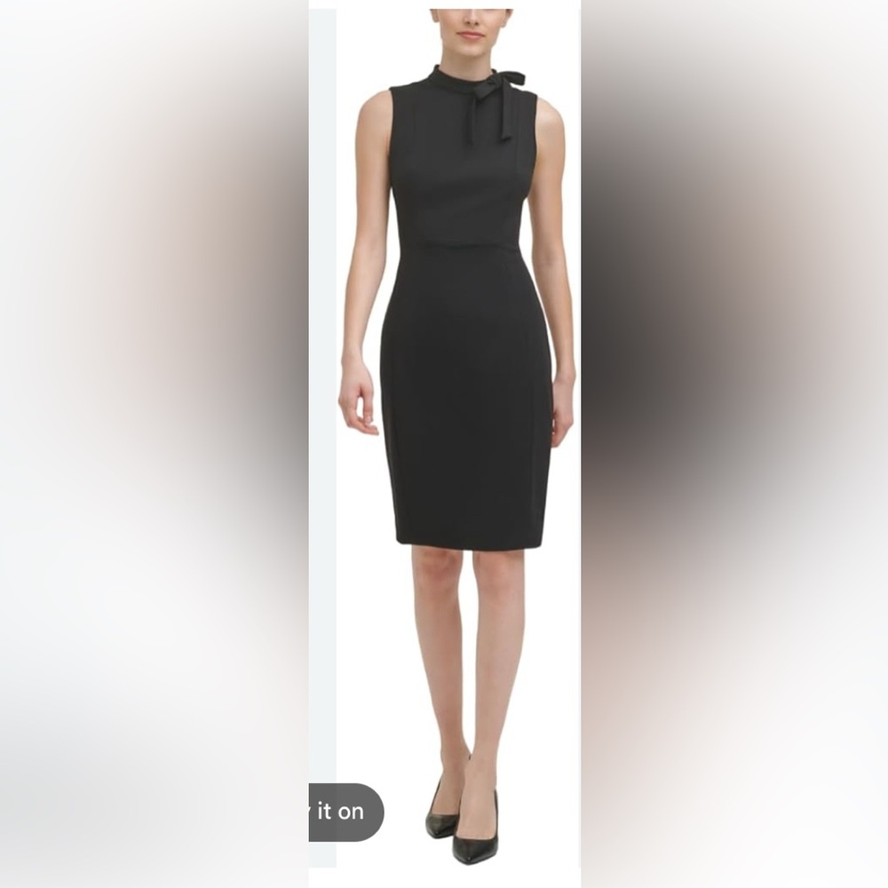 NWT Calvin Klein Black Pencil dress
